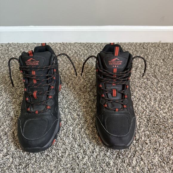 Skechers Outdoor Pine Trail Gotera Hiking Boots Men\'s 12 Black Leather/Textile main image 6